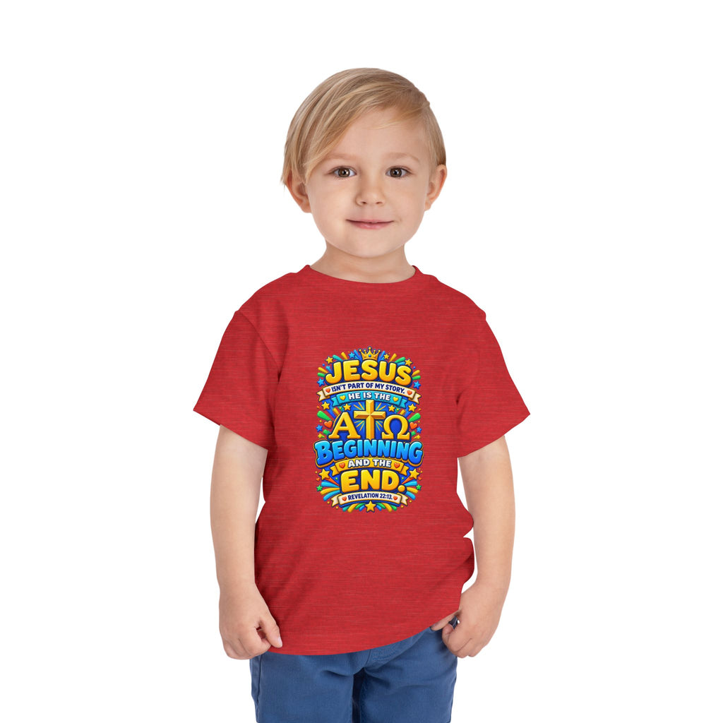 Toddler Tee — "Jesus is the Alpha and Omega"