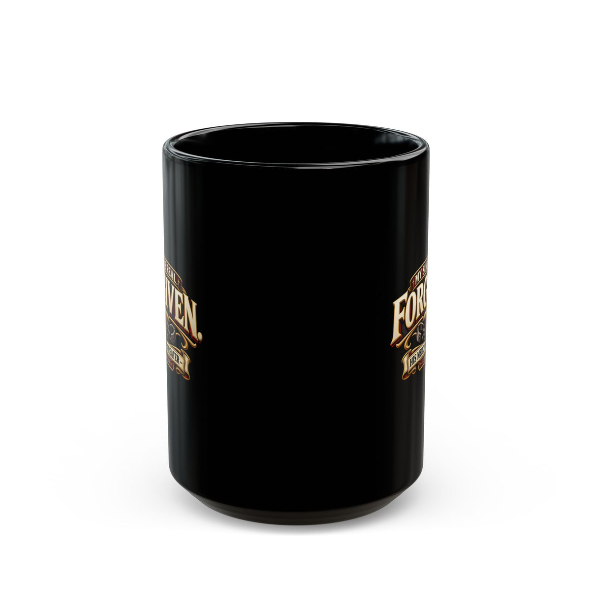 Forgiven Christian Mug – “My Sin Is Real, His Mercy Is Greater”