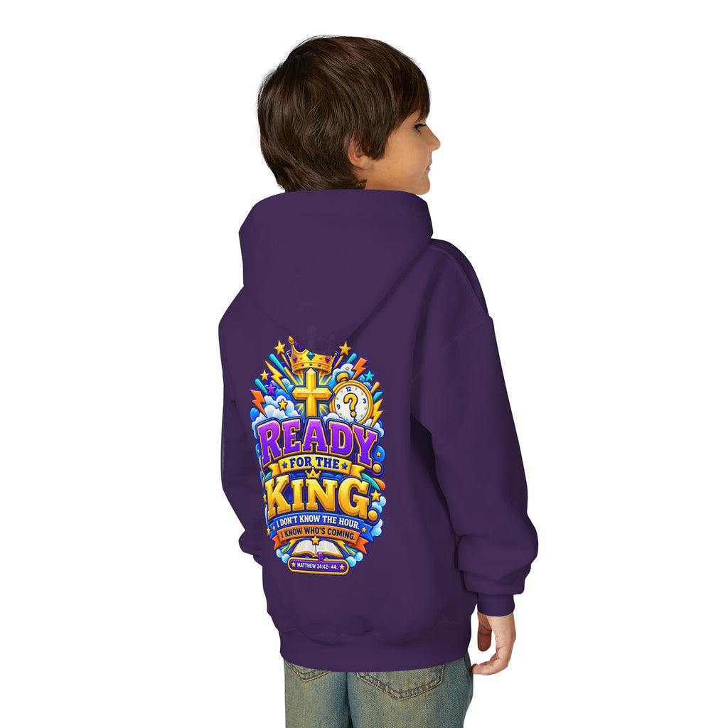 Youth Hoodie — "Ready for the King"