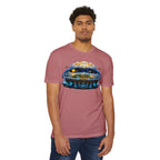 Biblical Flat Earth Illustration T-Shirt — 'God Created the Heavens and the Earth' Graphic Tee