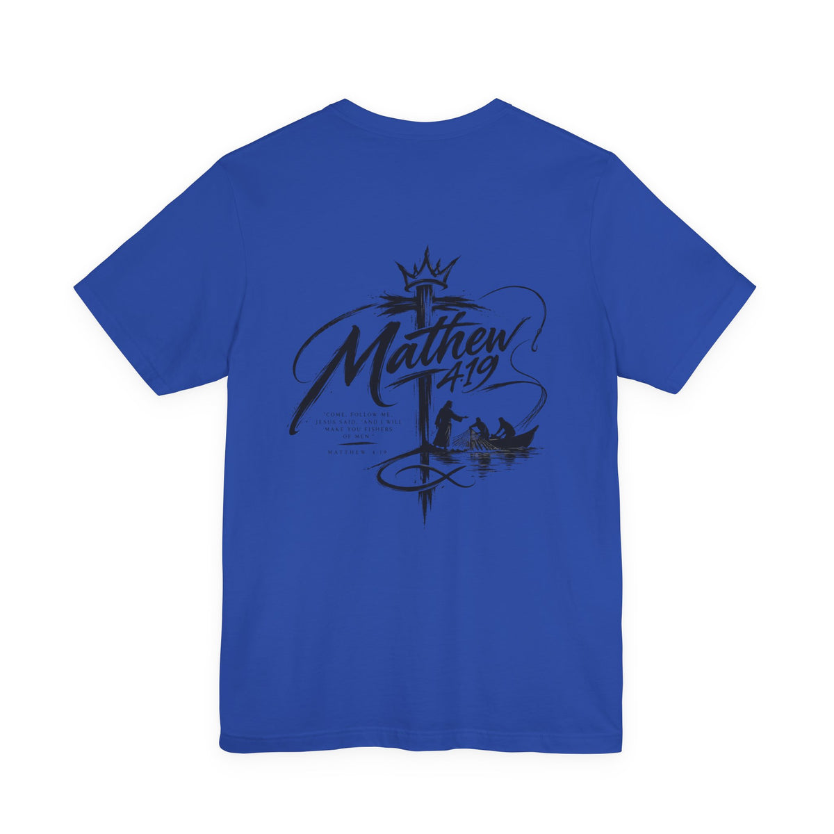 Christian 'Fisher of Men' T-Shirt — Matthew 4:19 Fishing Faith Tee