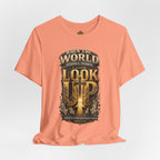 Look Up Tee — Inspirational Christian Graphic T‑Shirt (When the World Looks Down)