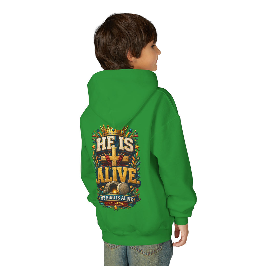 Youth Hoodie - He Is Alive