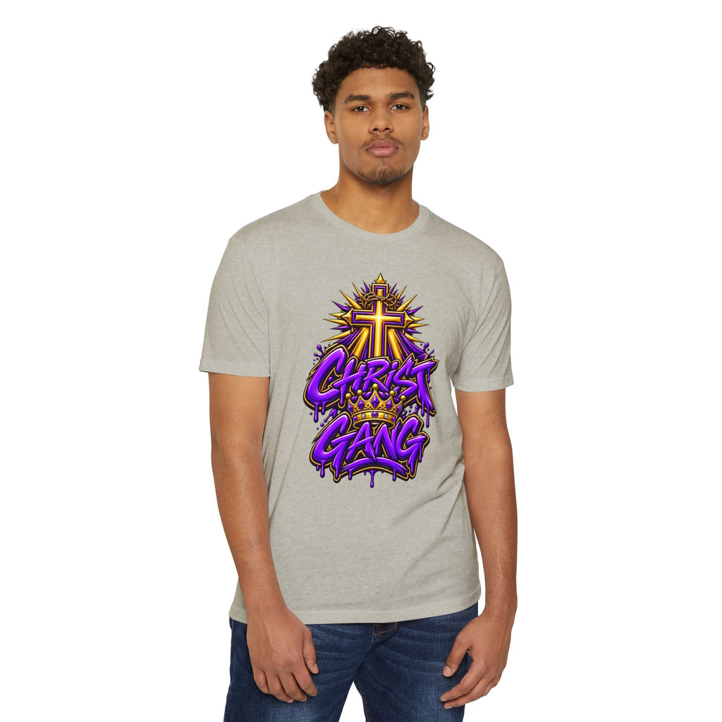 Purple Christ Gang Graphic T-Shirt