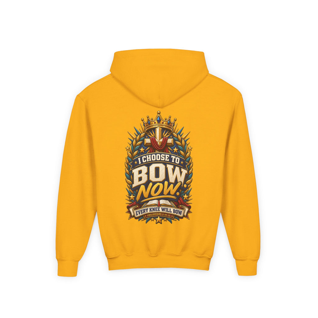 Youth Hoodie - "I Choose To Bow Now"
