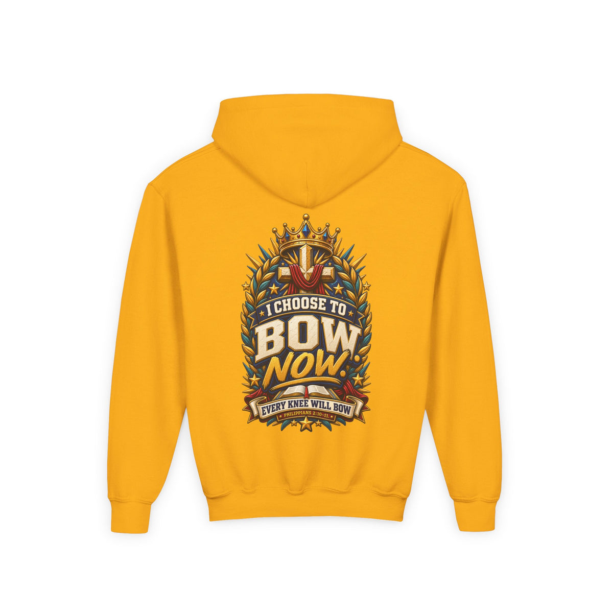 Youth Hoodie - "I Choose To Bow Now"