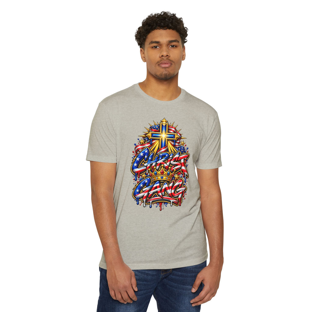 American Flag Styled Christ Gang Tee