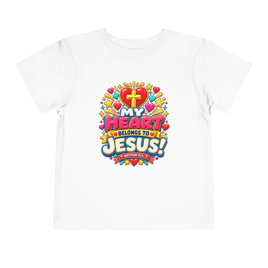 Toddler Tee — “My Heart Belongs to Jesus”