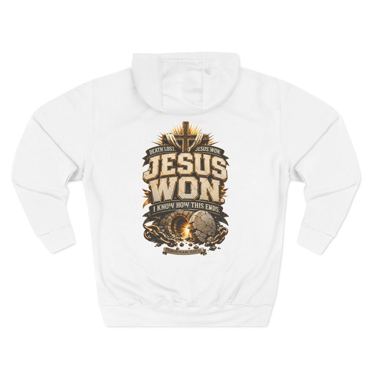 Jesus Won Graphic Fleece Pullover