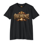 Obedience Graphic Tee — Vintage Crest Design