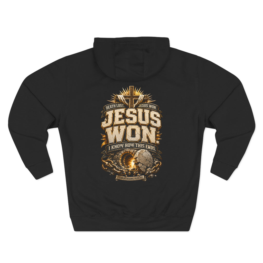 Jesus Won Graphic Fleece Pullover