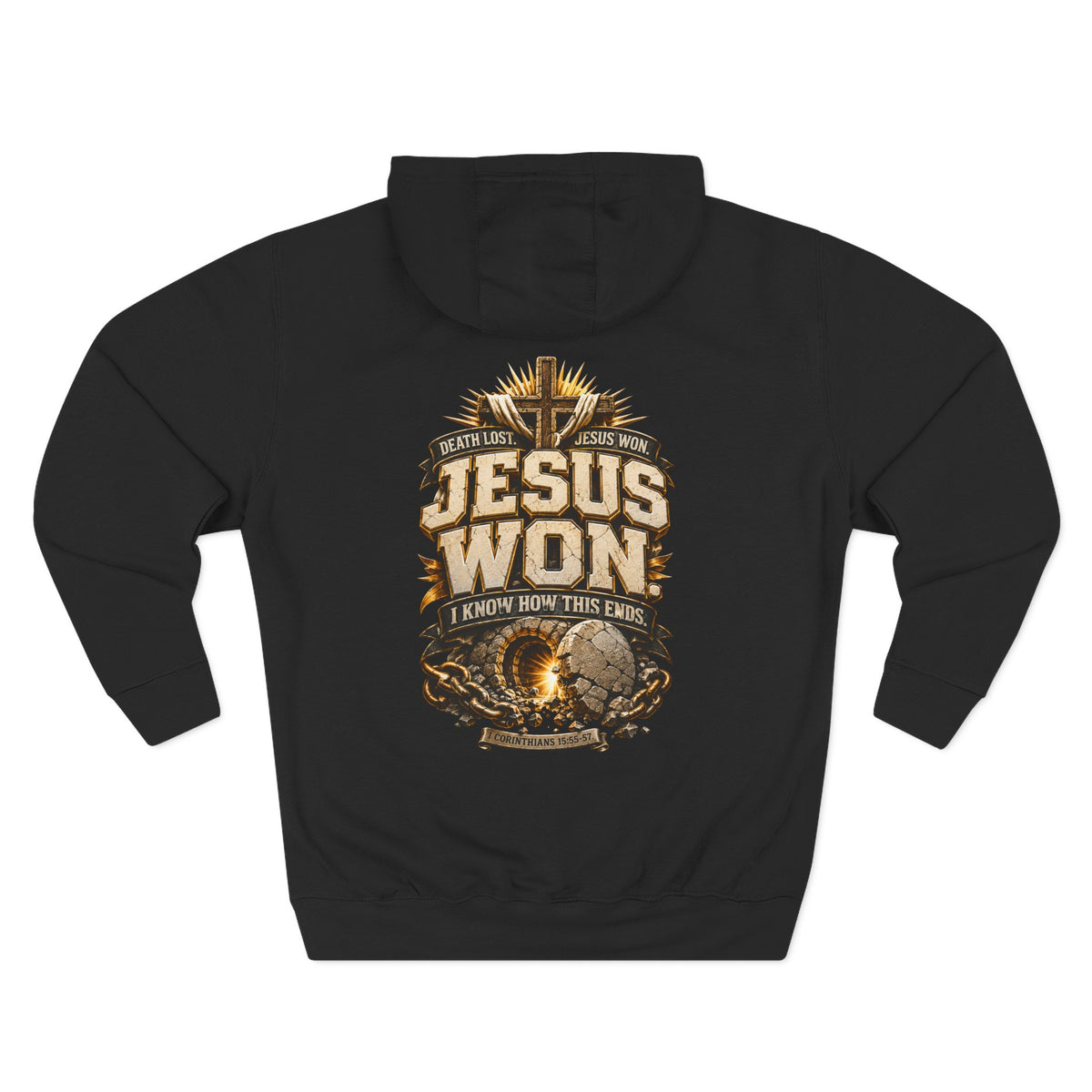 Jesus Won Graphic Fleece Pullover