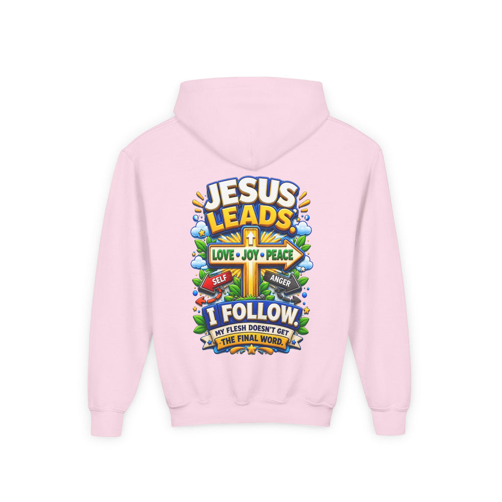 Youth Hoodie - "Jesus Leads"