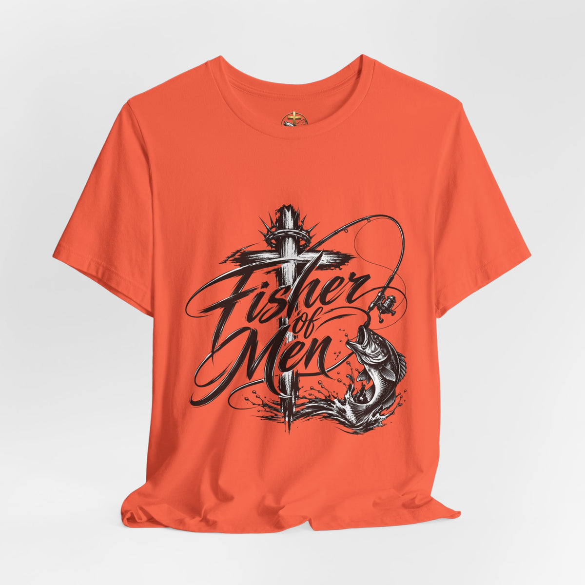 Christian 'Fisher of Men' T-Shirt — Matthew 4:19 Fishing Faith Tee