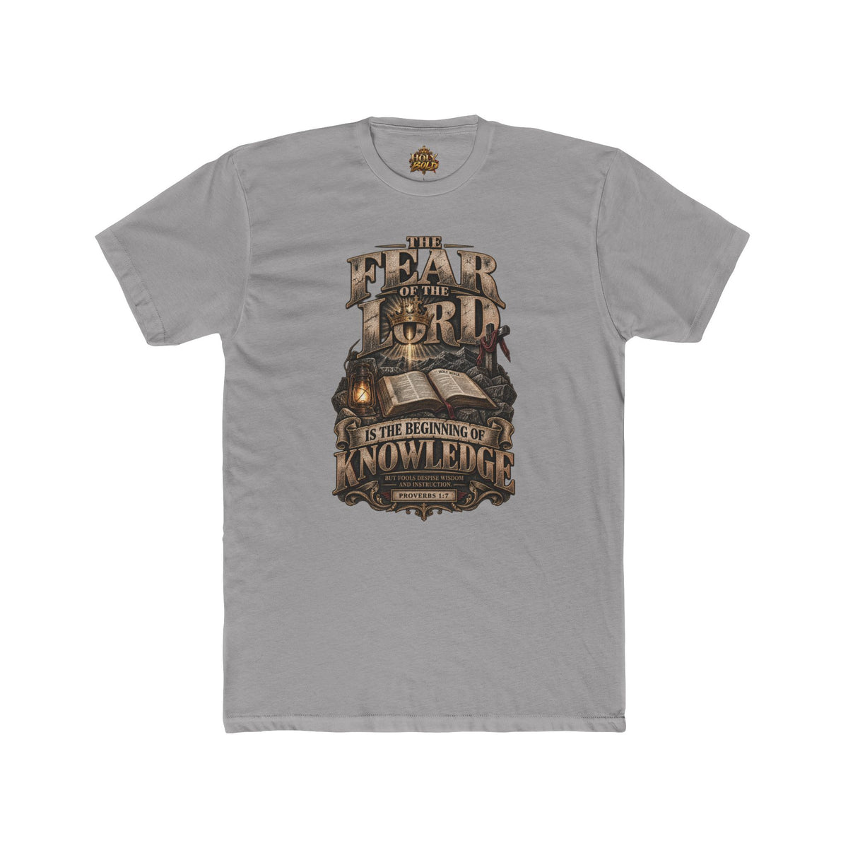 "The Fear of the Lord is the Beginning of Knowledge" Vintage Scripture Tee