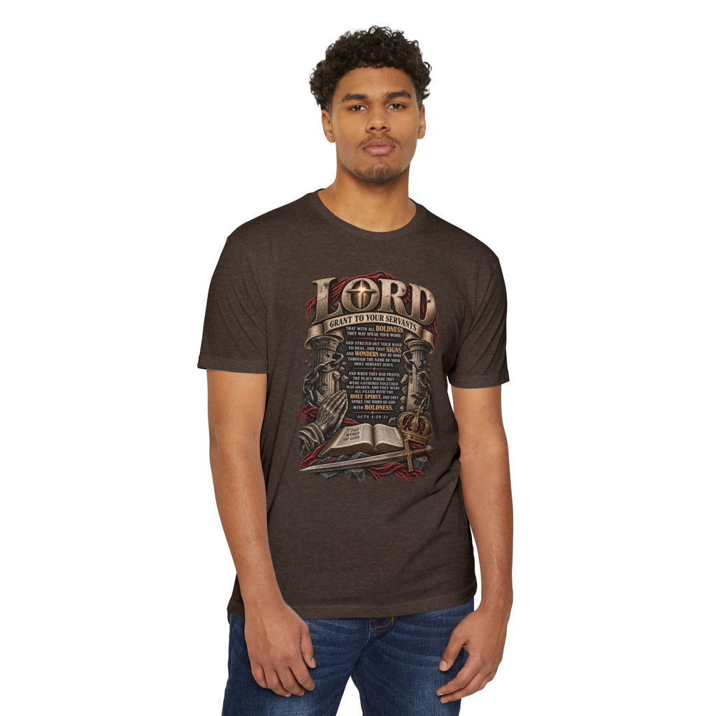Christian Prayer T-Shirt — "Lord, I Want to Be Your Servant" Bible Verse Tee