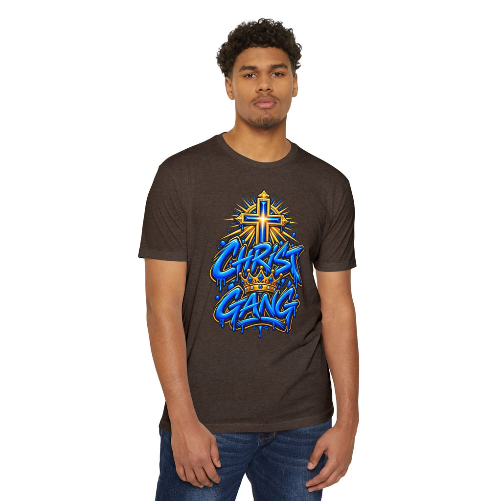Blue Christ Gang Graphic T-Shirt
