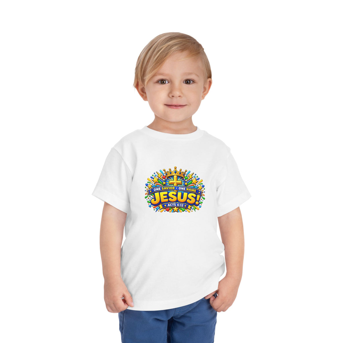 Toddler Tee - "Jesus! One Name, One Way"