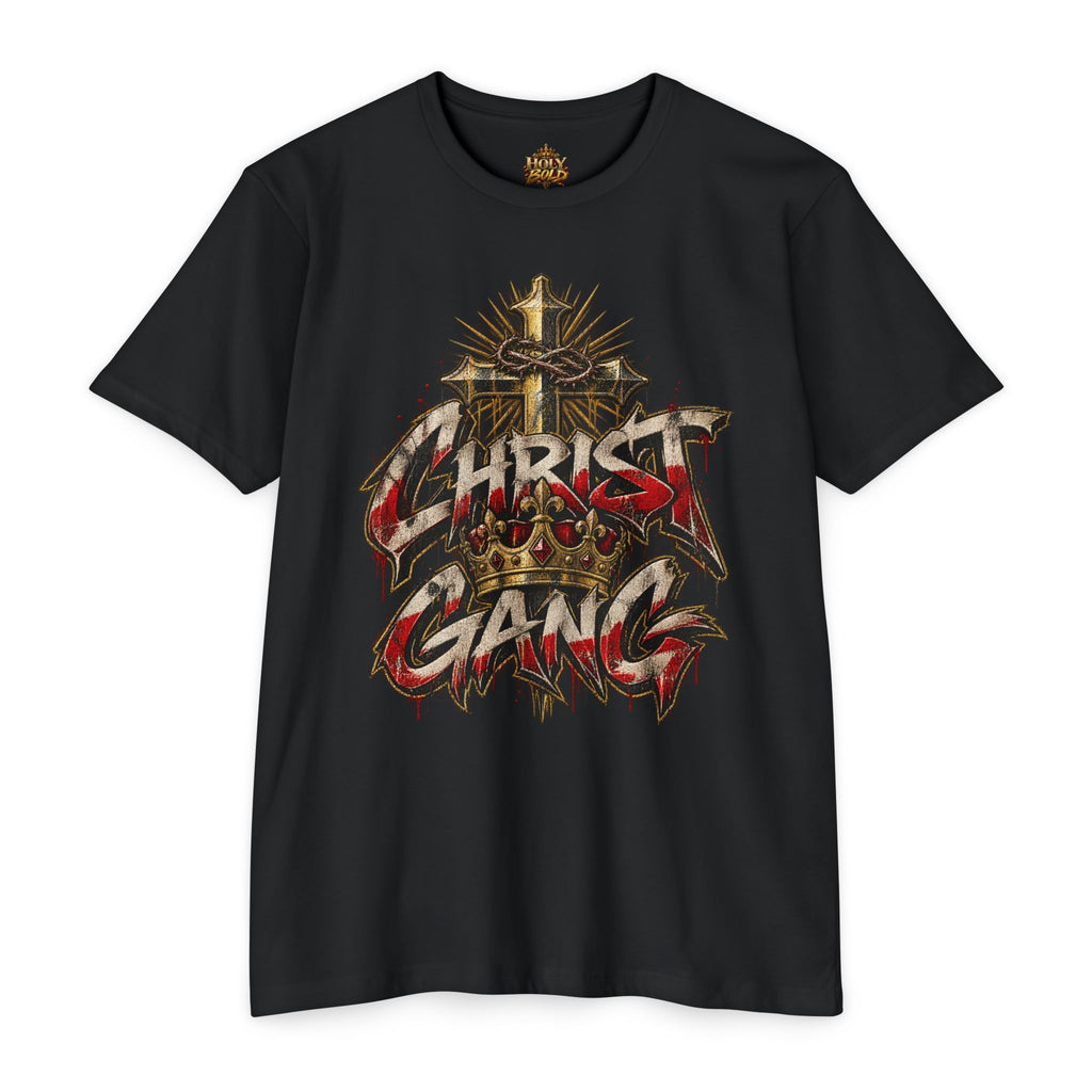 Christian 'Christ Gang' Graphic T-Shirt — Crown & Cross Faith Tee