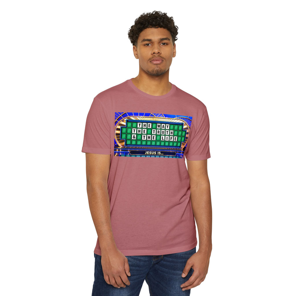 Christian Wheel of Fortune T-Shirt — "The Way, The Truth & The Life" Design