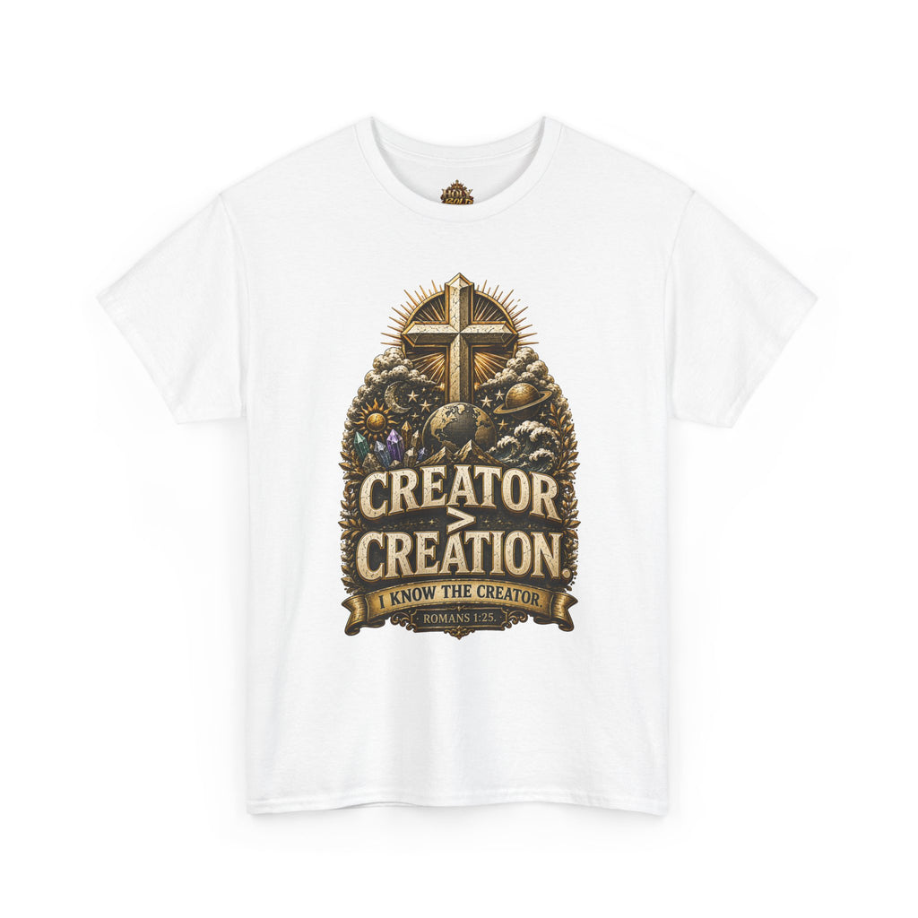 Creator of Creation Christian T‑Shirt — I Know The Creator Gospel Tee