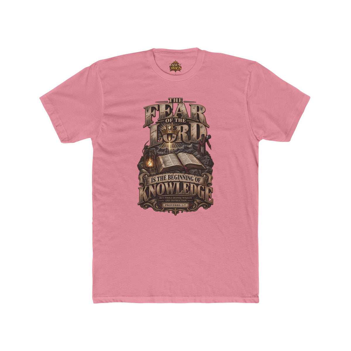 "The Fear of the Lord is the Beginning of Knowledge" Vintage Scripture Tee