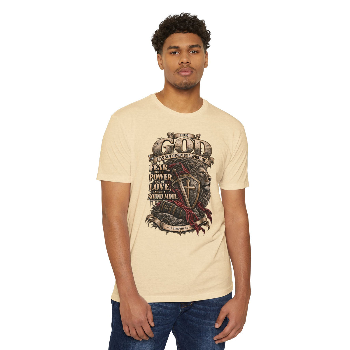 'For God Has Not Given Us a Spirit of Fear' Inspirational Tee