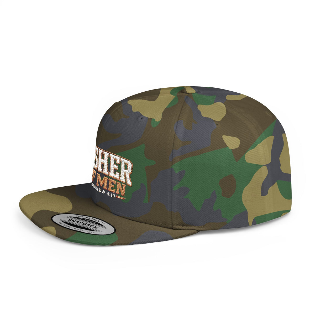 Fisher of Men Flat Bill Snapback Hat — Urban Streetwear Trucker Cap