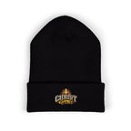 Embroidered Red Christ Gang Cuffed Beanie