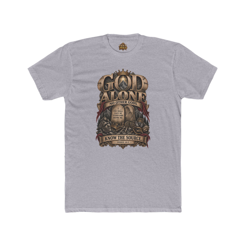 God Alone Tee — "God Alone" Scripture Design Christian Cotton T-Shirt