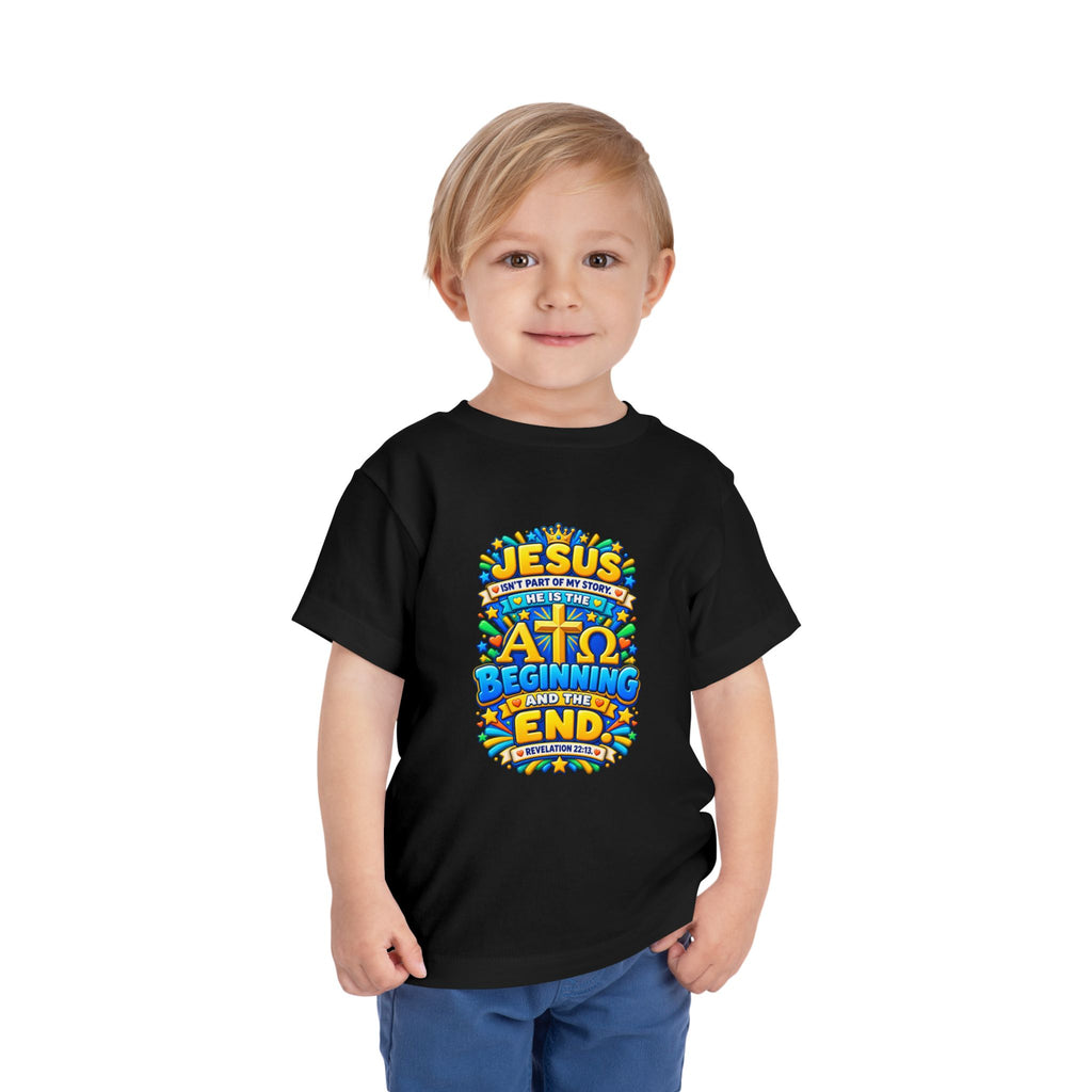 Toddler Tee — "Jesus is the Alpha and Omega"