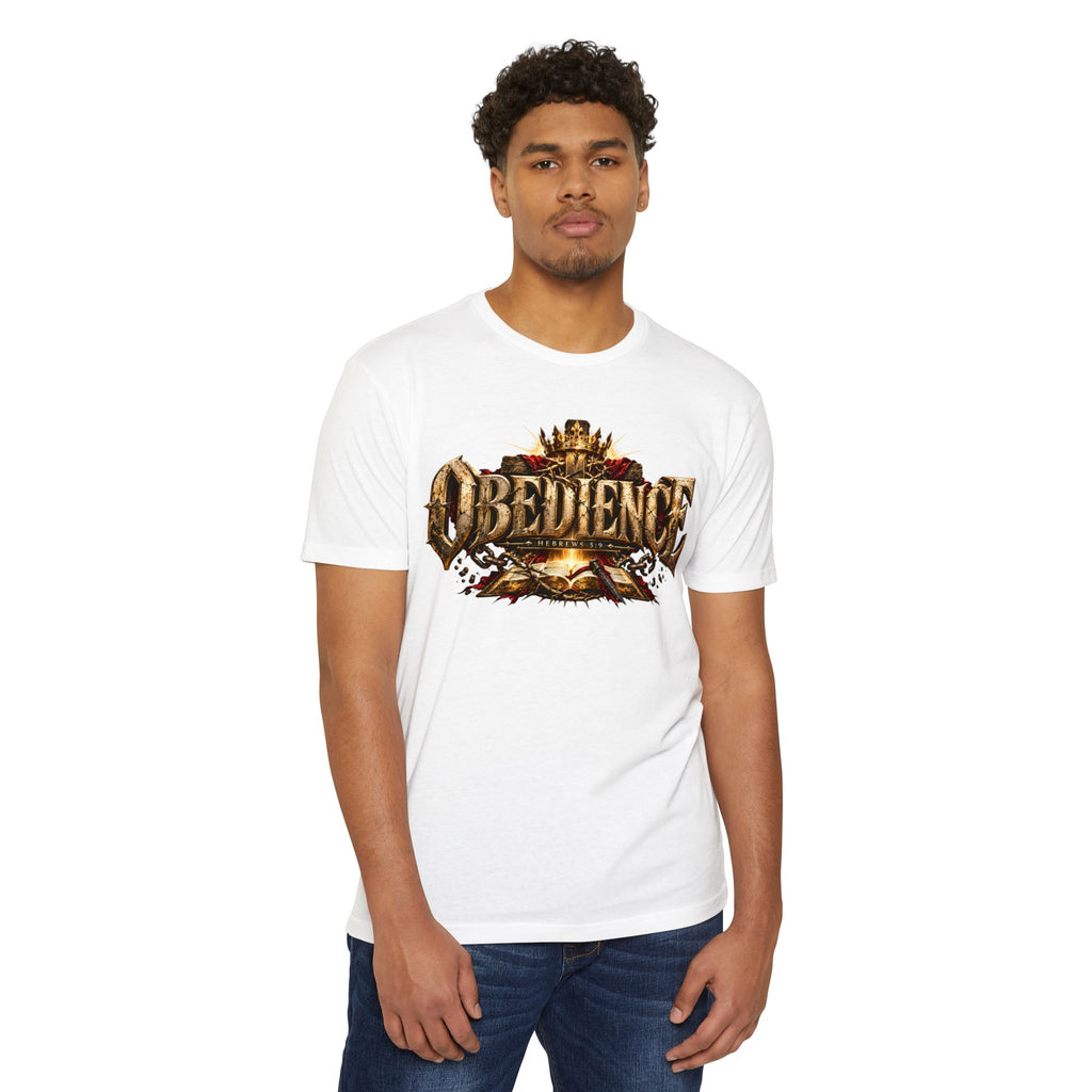 Obedience Graphic Tee — Vintage Crest Design