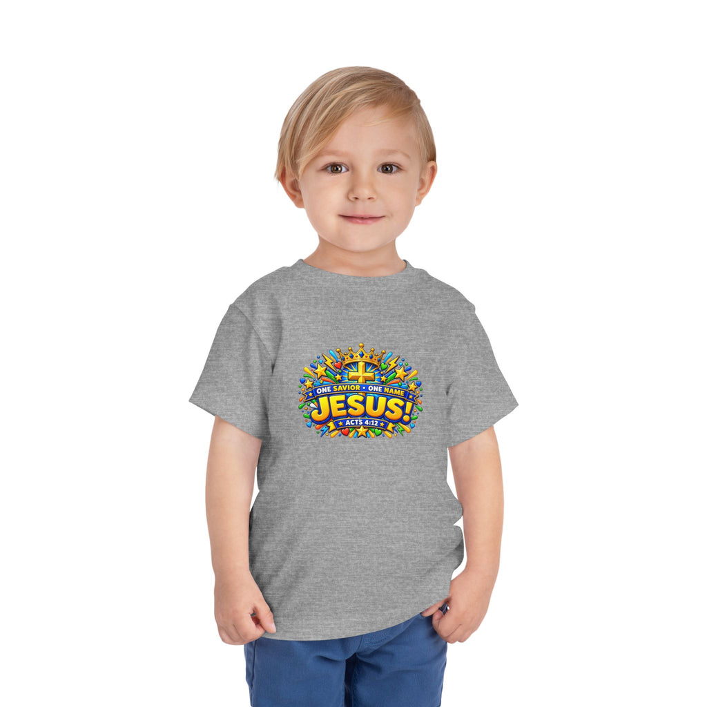 Toddler Tee - "Jesus! One Name, One Way"