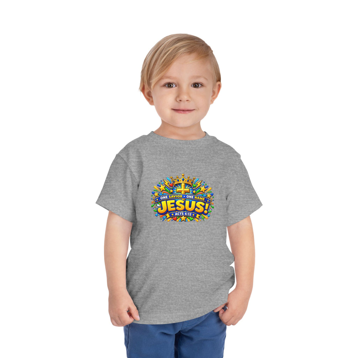 Toddler Tee - "Jesus! One Name, One Way"