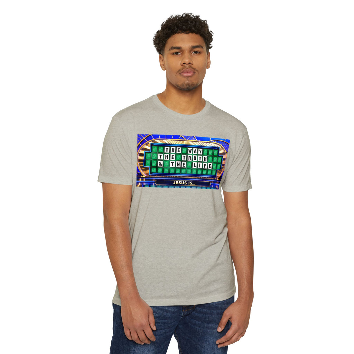 Christian Wheel of Fortune T-Shirt — "The Way, The Truth & The Life" Design