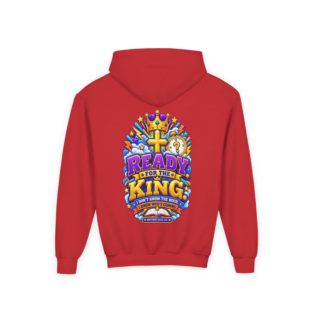 Youth Hoodie — "Ready for the King"