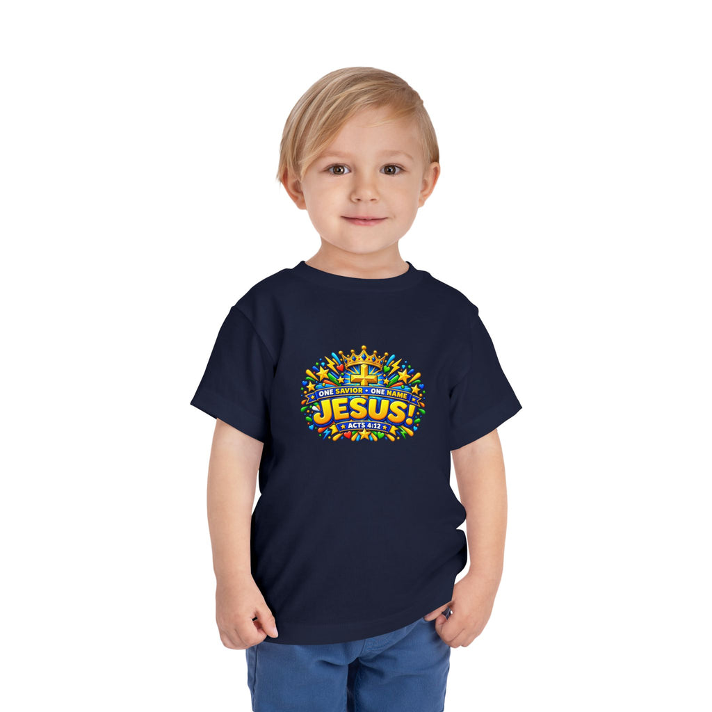 Toddler Tee - "Jesus! One Name, One Way"