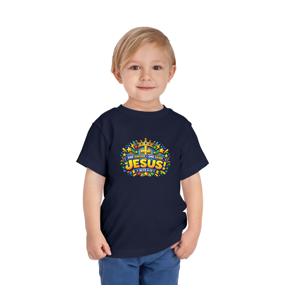 Toddler Tee - "Jesus! One Name, One Way"