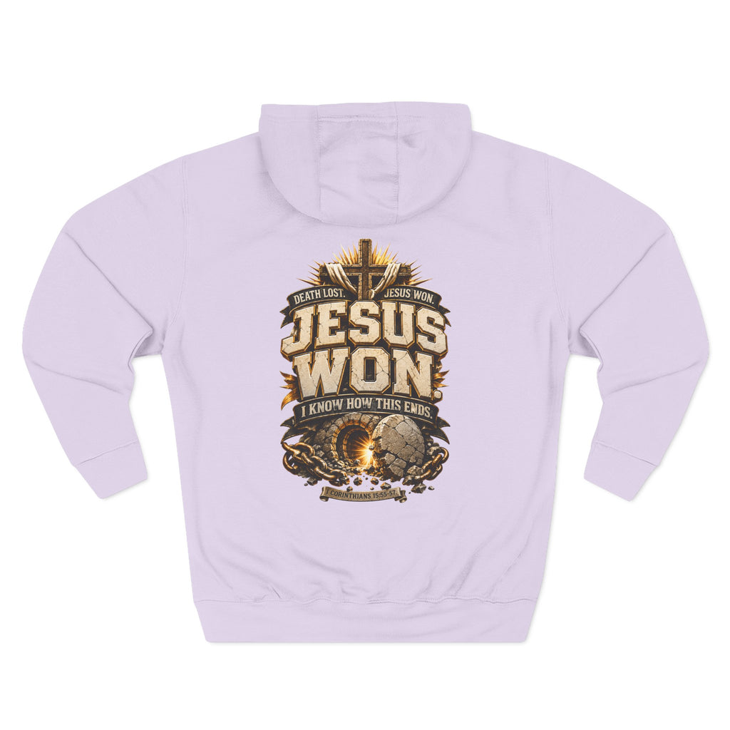 Jesus Won Graphic Fleece Pullover