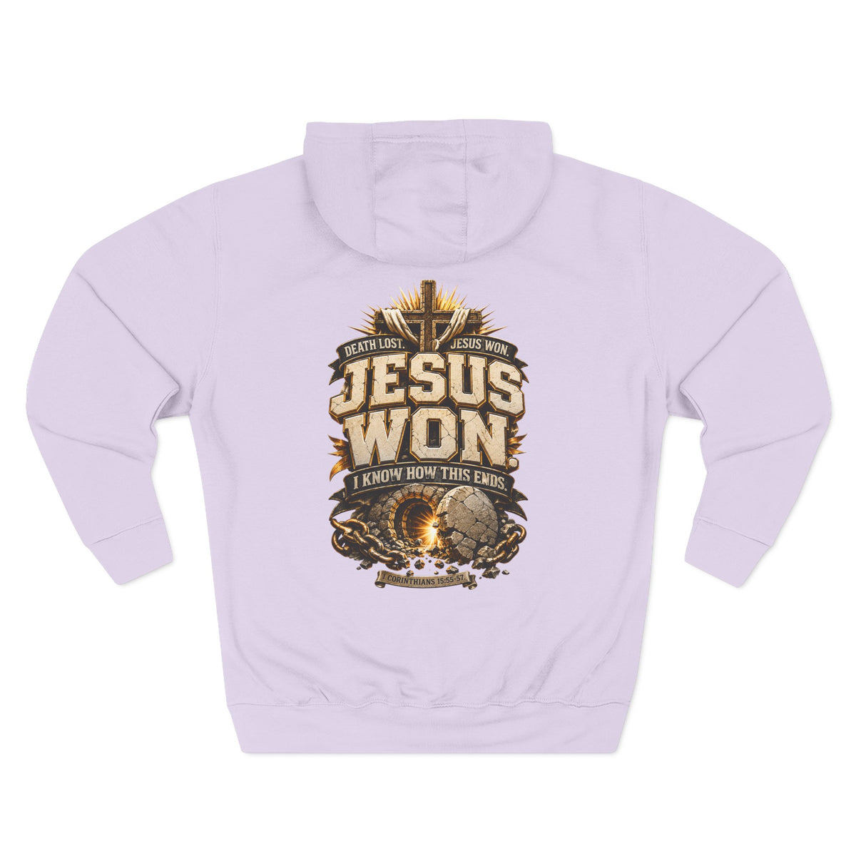 Jesus Won Graphic Fleece Pullover