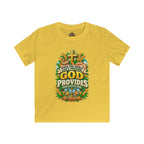 Kids T‑Shirt — "When the World Can't Provide, God Provides" Christian Tee