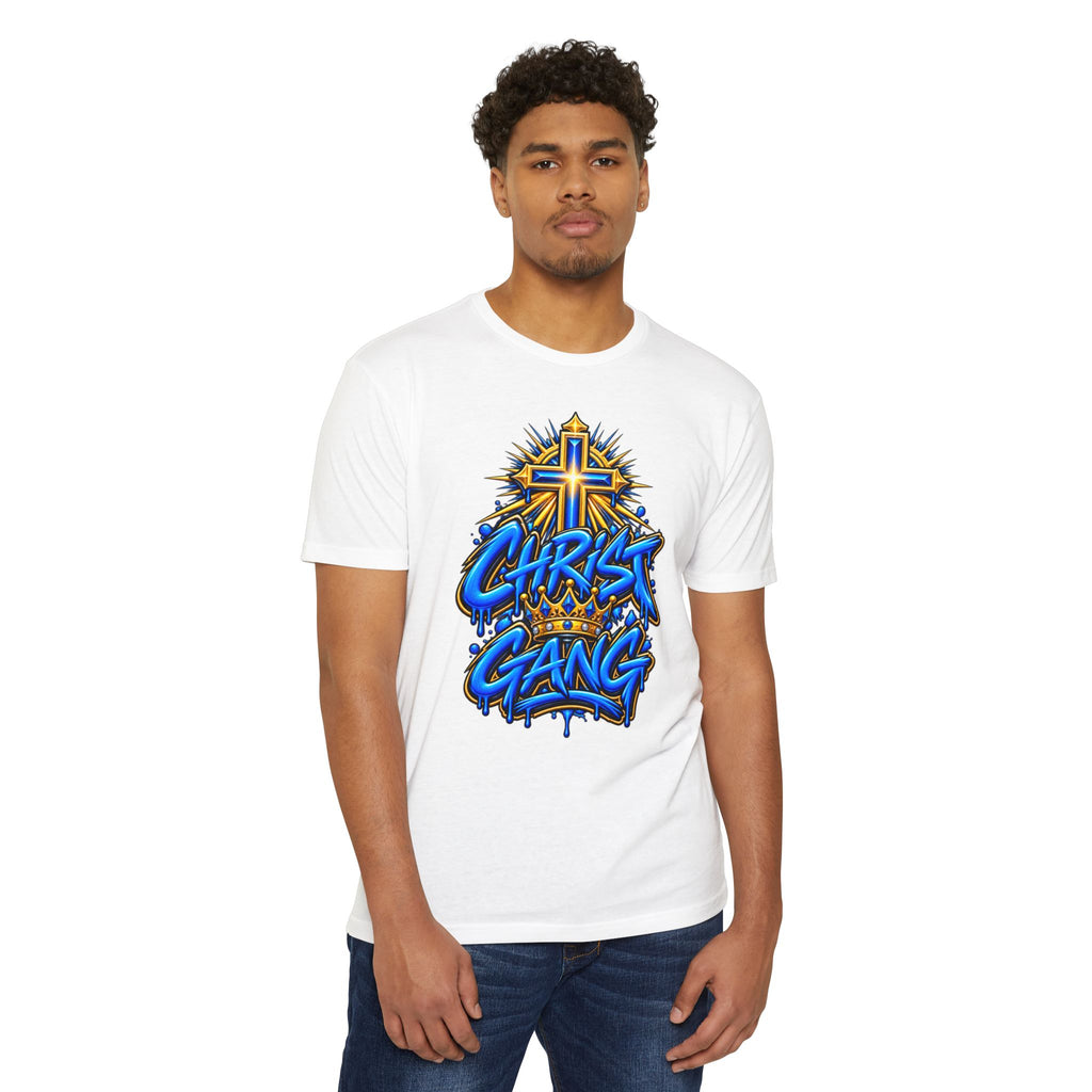 Blue Christ Gang Graphic T-Shirt