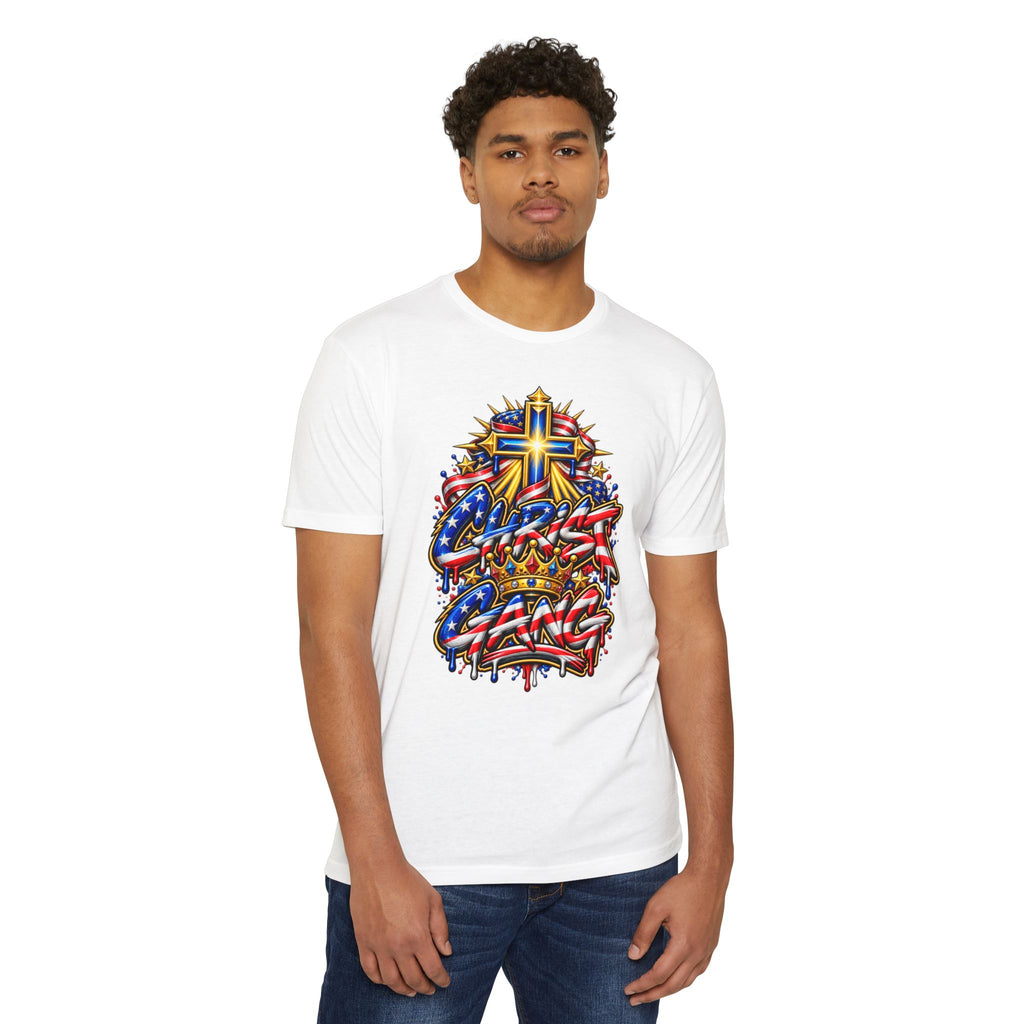 American Flag Styled Christ Gang Tee