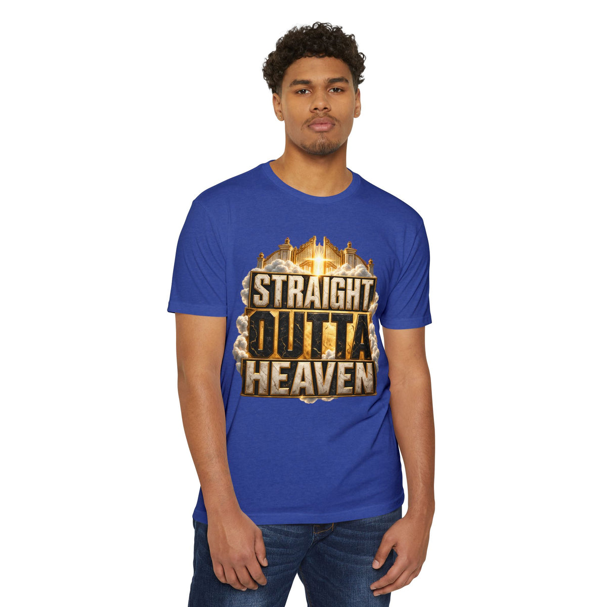 Straight Outta Heaven T-Shirt — Bold Religious Graphic Tee