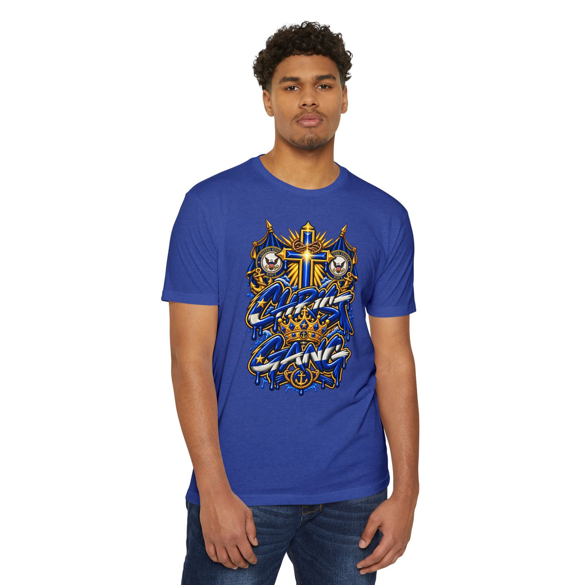 Navy Christ Gang Tee