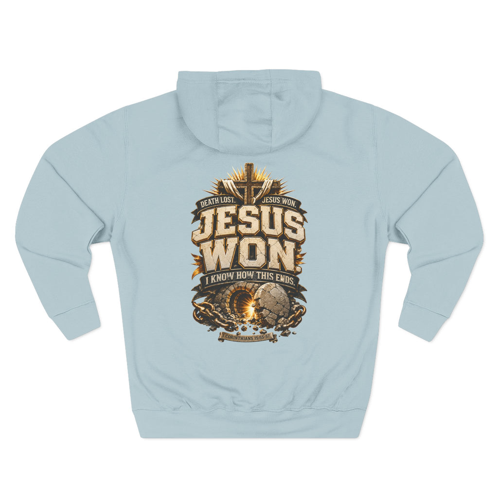 Jesus Won Graphic Fleece Pullover