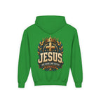 Youth Hoodie – "Jesus: One Name, One Savior"