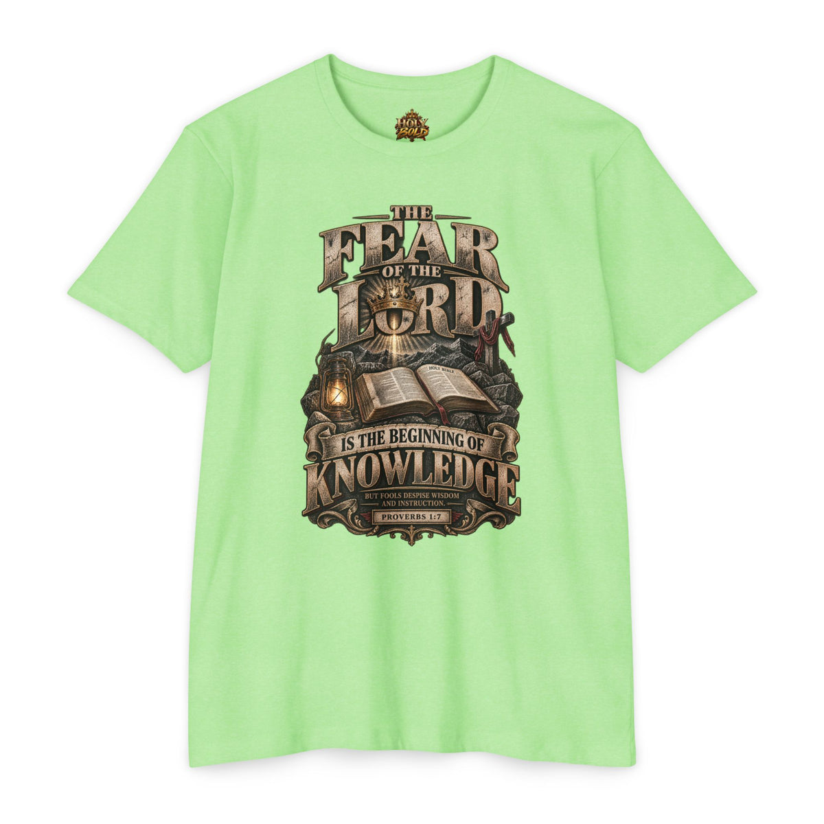 Fear of the Lord Biblical Quote T‑Shirt — "The Fear of the Lord is the Beginning of Knowledge"