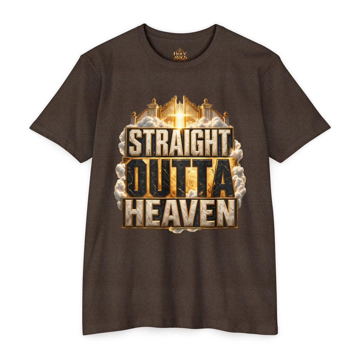 Straight Outta Heaven T-Shirt — Bold Religious Graphic Tee