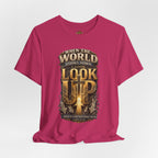 Look Up Tee — Inspirational Christian Graphic T‑Shirt (When the World Looks Down)